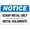 Color 1149, variant on Warning Sign Notice Scrap Metal Only Metal Solamente Recycling Signs Road Sign Business Sign 12X16 Inches Aluminum Metal Tin Sign