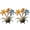 2, variant on Rusty Metal Garden Stake Rusty Flower Yard Art Iron Flower Decoration for Outdoor Ornament Accessories