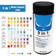 thumbnail image 1 of 9 in 1 Water Test Strips Water Quality Tester Water Hardness Test Strips, 1 of 5