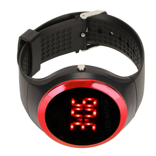 Student Digital Watch, Safe Sports Watch Adjustable Fashionable For Children For Outdoor Camping Red