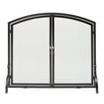 thumbnail image 2 of UniFlame S-1062 Single Panel Black Wrought Iron Screen With Doors- Medium, 2 of 4