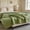 Green, variant on Lunxisen 1 Pcs Cotton Feel Waffle Weave Fitted Sheet Soft Breathable Single Bedding Deep Pocket All Season Easy Care Mattress Cover(120*230cm)