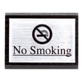 thumbnail image 2 of American Metalcraft SIGNS7 Black Wood "No Smoking" Sign - Double-Sided, 2 of 4