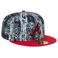 thumbnail image 3 of Men's New Era Black Atlanta Braves Sands 59FIFTY Fitted Hat, 3 of 5