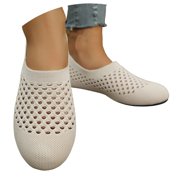 Flats Shoes for Women Casual Slip On Flat Shoes Breathable Mesh Loafers Comfortable Lightweight Walking Shoes For,Beige,CN:42(US:8.5)