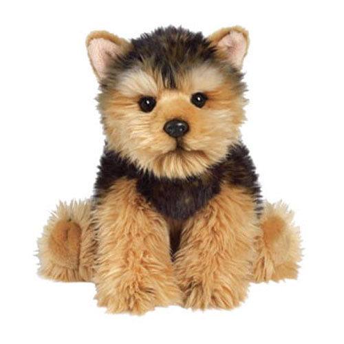 Ganz Webkinz Lil'Kinz Yorkie Terrier Puppy Plush White Shaggy Stuffed Toy Dog