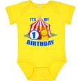 thumbnail image 3 of Inktastic Its My Birthday Circus Tent with Lion 1 Year Old Boys or Girls Baby Bodysuit, 3 of 5