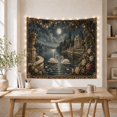 thumbnail image 5 of White Swans Beneath a Full Moon, Romantic Vintage for Nature Lovers, Moonlit Lake Garden Art, Anniversary Gift, Tapestry Wall Hanging for Bedroom and Living Room, 5 of 7