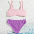thumbnail image 4 of BULLPIANO Little Girls Two-pieces Tankini Swimwear Swimsuits Bikini Bathing Suit 2 Piece Swimsuit Beach Bathing Suit for Vacation, 4 of 6