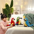 thumbnail image 2 of 25CM Lifelike Bright Colorful Parrot Plush Toys Soft Simulation Wild Animals Stuffed Bird Doll Children Kids Gift Home Decor, 2 of 9