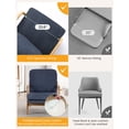 thumbnail image 6 of Mid Century Modern Accent Chairs for Living Room, 23” Wide Comfy Chair for Bedroom, Small Cozy Sherpa Reading Chairs for Adults, 108° Lounge Arm Chair Indoor with Detachable Cover, 5.5" Foam Cushion, 6 of 8