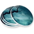 thumbnail image 3 of GZHJMY Halloween Night Coasters for Drinks Set of 2, Absorbent Ceramic Drink Coaster with Cork Base for Wooden Coffee Table, Cool Housewarming Gift for Home Decor Cup Coasters, 3 of 6