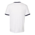 thumbnail image 3 of Unisex Keeper Ringer T-Shirt - WHITE/ NAVY - M, 3 of 5