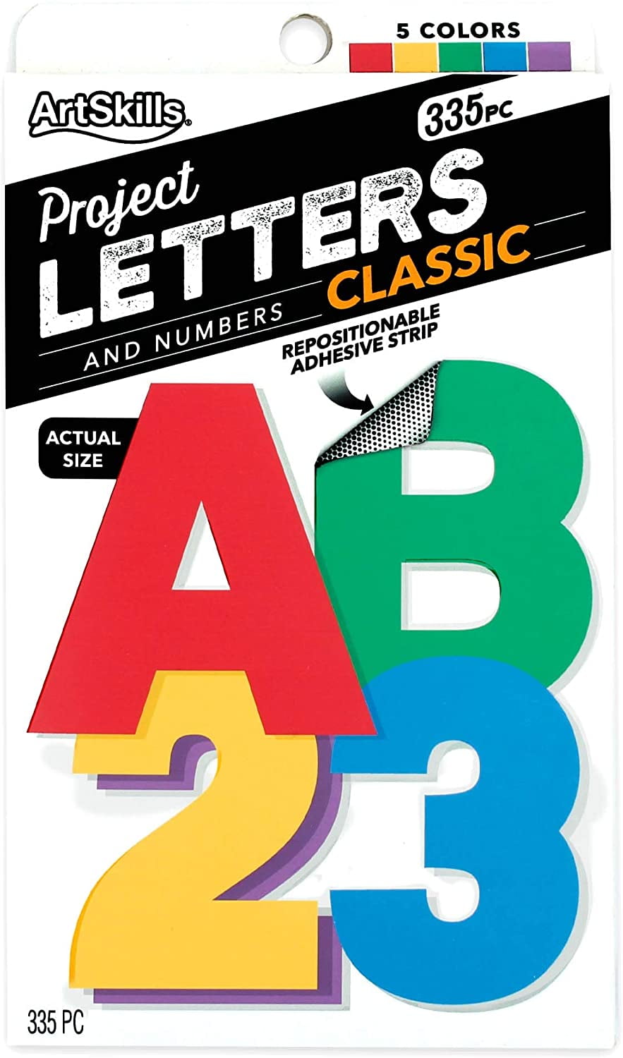 ArtSkills Poster Letters And Numbers A Z And 0 9 Assorted Classic