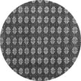 thumbnail image 1 of Ahgly Company Indoor Round Abstract Gray Modern Area Rugs, 3' Round, 1 of 4