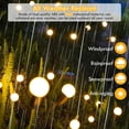 thumbnail image 3 of Solar Garden Lights, 2 Pack Upgraded 16 LED Solar Powered Firefly Lights, Solar Outdoor Decorative Lights, Starburst Flexible Swaying Waterproof Garden Lights for Yard Patio Pathway Fence, Warm White, 3 of 7