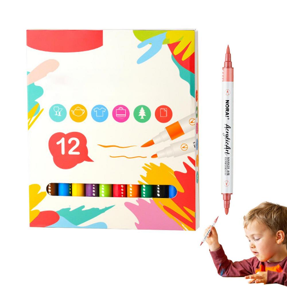 Tohuu Acrylic Markers Fine Tip Paint Pens Painting Pens For Rock