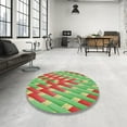 thumbnail image 3 of Ahgly Company Indoor Rectangle Patterned Red Novelty Area Rugs, 8' x 10', 3 of 6
