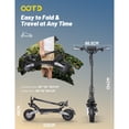 thumbnail image 6 of OOTD T10 Electric Scooter for Adults, 48V 18Ah Battery, 900W Peak Motor, 11" All-Terrain Tires, Folding E-Scooter with Dual Suspension & LCD Display, 6 of 7