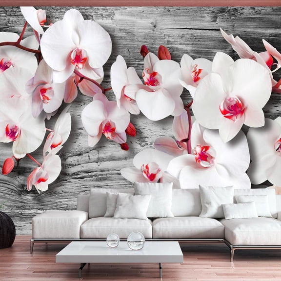 Tiptophomedecor Floral Wallpaper Wall Mural - Callous Orchids