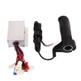thumbnail image 1 of Oubit Electric Bike Long Line Throttle Twist Grip,12V 250W Aluminum Alloy Brushed Controllerand Throttle Grip Set W Brushed Controller Kit Cutting-Edge Features, 1 of 8
