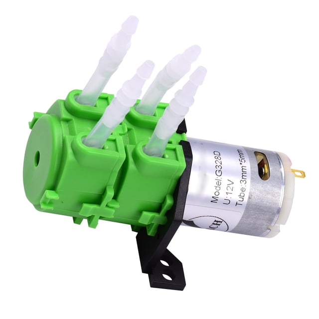 Bomba peristáltica de doble cabezal DC 12V / 24V Bomba dosificadora Bomba de microcirculación Bomba MABOTO 12V 3mmx5mm