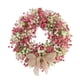 thumbnail image 2 of Corona de flores artificiales para colgar en la puerta principal – Letrero de bienvenida primaveral para decoración del hogar, bodas y fiestas., 2 of 6