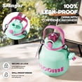 thumbnail image 4 of Sidagar 60 oz Green Stainless Steel Insulated Water Bottle with Straw and Carry Handle, 4 of 10