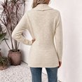 thumbnail image 6 of VEKDONE Womens Heathered Knit Cardigan Shawl Collar Open Front Overcoat Relaxed Fit Ribbed Cuffs and Hem Jackets Fall Winter Fashion Clothing for Commuting, 6 of 6