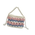 thumbnail image 4 of Kit de bolsa de crochet de tejido de bricolaje adultos 7.09x2.76x5.12 "Flower manual tejido a mano beige, 4 of 8