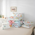 thumbnail image 5 of Feelyou Merry Christmas Child Bedding Comforter Set 7pcs, Winter Coffee Cake Queen Bedding Sets, Cartoon Xmas Tree Cabin Reversible Queen Sheet Sets, Luxury Bedroom Decor, 5 of 7