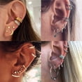 thumbnail image 4 of Conjunto De Pendientes De Oro Bohemio Vintage Metal Gota Accesorios Para Mujer, 4 of 4