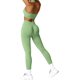 thumbnail image 1 of Yknktstc Conjunto de entrenamiento sin costuras de 2 piezas para mujer, sin espalda, sujetador deportivo con espalda en V, cintura cruzada, leggings de yoga, traje de gimnasio, 1 of 4
