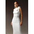 thumbnail image 3 of Vestido Bellabarnetten Shaney Flowers Slim Sin Mangas Midi, 3 of 6