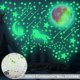 thumbnail image 2 of Pegatinas Que Brillan En La Oscuridad, Pegatinas De Pared Luminosas Diy, Pegatinas De Pared De Estrellas Y Luna Desmontables, Pegatinas Fluorescentes De Unicornio Impermeables De Pvc Muyoka Hogar, 2 of 6