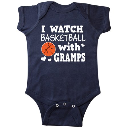 

Inktastic I Watch Basketball with Gramps Gift Baby Boy Bodysuit