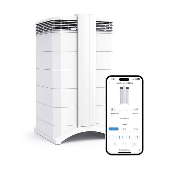IQAir HealthPro Plus XE 1125 Sq Ft HyperHEPA Air Purifier, WiFi Enabled