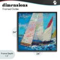 thumbnail image 4 of Stupell Industries Traditional Expressive Sailboats on Waves Black Framed Giclee Art, 24 x 24, by Beth A. Forst, 4 of 8