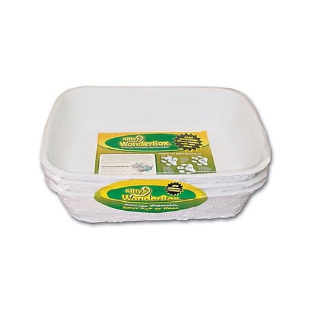 Kitty's WonderBox Disposable Litter Box, 3-Pack