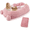 Pink, variant on Human Dog Bed 71''x45''x12'' Large Dog Bed with Plump Pillow, Blanket Washable High-Density Foam Pet Beds for Humans