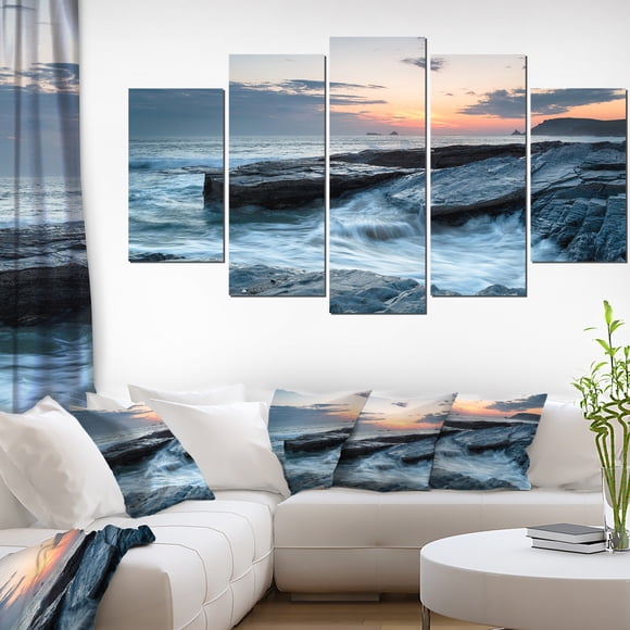 Coucher de Soleil et Vagues à Booby s Bay