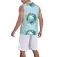 thumbnail image 5 of Rocae Dreaming Travel for Men's Basketball Jersey Lightweight and Breathable Athletic Tank Top,Quick-Drying Sports Jersey Large, 5 of 9
