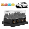 thumbnail image 3 of 4-Way Blade Fuse Box - 12V/32V 4-Circuit Fuse Block with Cover for Automotive Boat Marine(LED Indicator), 3 of 10