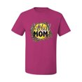 thumbnail image 3 of Softball Mom Animal Print Girl Sports Men's Graphic T-Shirt, Fuschia, Small, 3 of 5