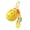 Yellow, variant on Creative Pickleballs Themed Keyrings Novelty Ornament For Gifts And Personals Pickleballs Shaped Design Keychain Pendant