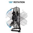 thumbnail image 2 of Achazel 12" High Velocity Floor Fan 3-Speed 1680 CFM Heavy Duty Tilting Metal Portable Fan 180 Tilt Commercial Residential Gym Home Office Use 2-Pack, 2 of 8