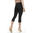 thumbnail image 2 of LMB Capri Leggings for Women Buttery Soft Polyester Fabric, Black, XL - 3XL, 2 of 6