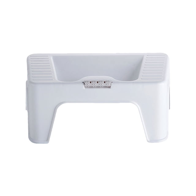 Minkissy 1Pcs Potty Step Stool White Plastic Simple Footstool for Bathroom