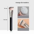 thumbnail image 1 of Angled Synthetic Makeup Brush for Foundation, Concealer, and Bronzer Application Removes Dark Circles Eye Beauty Tool for Liquid and Cream Products, 1 of 5