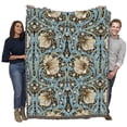 thumbnail image 2 of Pure Country Weavers William Morris Pimpernel Vanilla Blanket - Arts & Crafts - Tapestry Throw Woven from Cotton - Made in the USA (72x54), 2 of 8